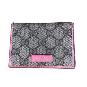 Gucci Gray and Pink Key & Card Holder